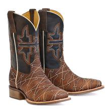 Load image into Gallery viewer, Tin Haul Men&#39;s Mesquite / Long Live Square Toe Boots 14-020-0077-0493 BR