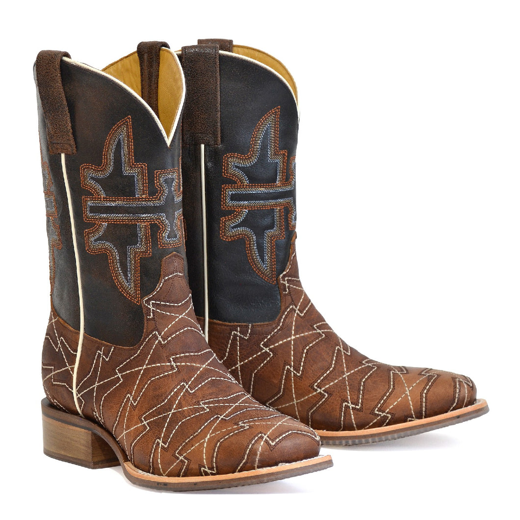 Tin Haul Men's Mesquite / Long Live Square Toe Boots 14-020-0077-0493 BR