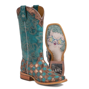 Tin Haul Women's No Probl-lama / Llama Square Toe Boots 14-021-0077-1431 MU