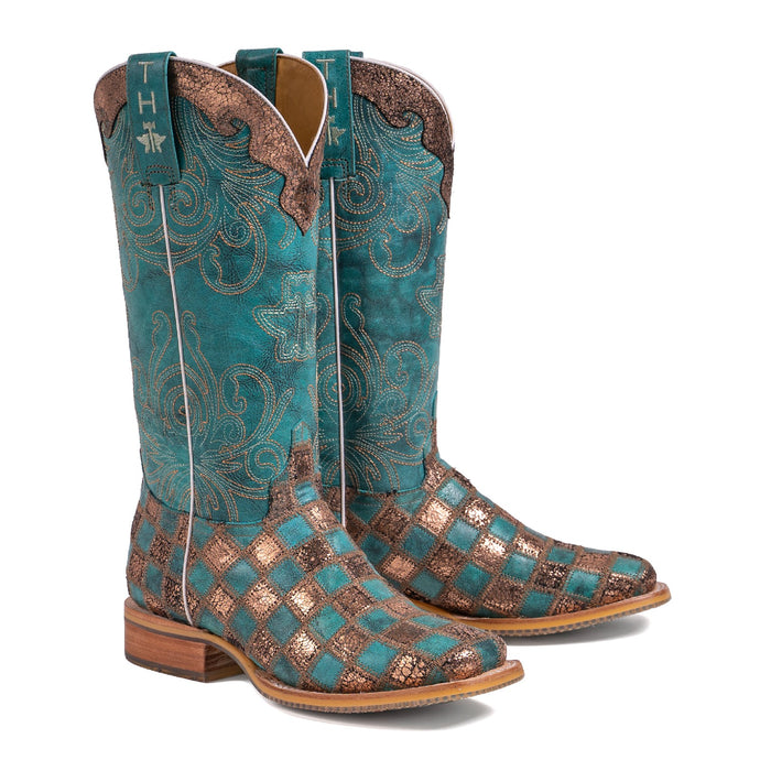 Tin Haul Women's No Probl-lama / Llama Square Toe Boots 14-021-0077-1431 MU