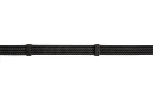 CorrectConnect Sure Grip Rubber Reins with 4" Rein Stops-Superb Slim Rubber Woven Grip
