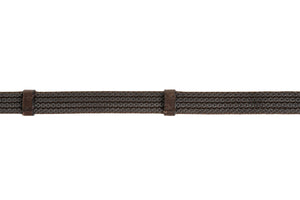 CorrectConnect Sure Grip Rubber Reins with 4" Rein Stops-Superb Slim Rubber Woven Grip