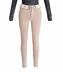 CorrectConnect Beige Mid-Weight Winter Knee Patch Breeches
