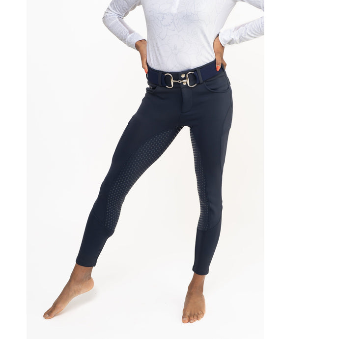 CorrectConnect Navy Blue Mid-Weight Winter Full Seat Breeches