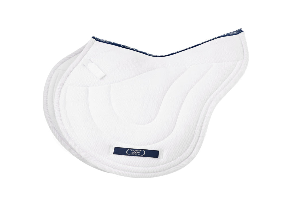 CorrectConnect Contour Jump Mesh Saddle Pad with Quick Dry Cotton Lining in Navy, White or Black