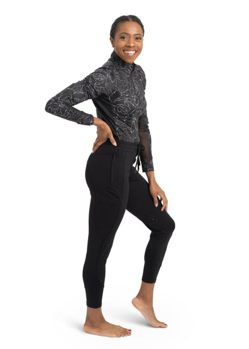 CorrectConnect Drawstring Breeches in Black