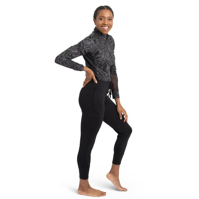 CorrectConnect Drawstring Breeches in Black