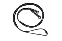Load image into Gallery viewer, CorrectConnect Sure Grip Rubber Reins with 4&quot; Rein Stops-Superb Slim Rubber Woven Grip