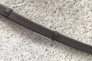 CorrectConnect Super Grip Reins -Heavy Rubber Rein for Ultimate Grip- Hand Stops 5" (13cm) Apart