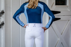CorrectConnect White Mid-Weight Winter Full Seat Breeches