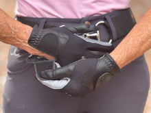 Load image into Gallery viewer, CorrectConnect Oil-Tac Copper Tech Leather Premium Riding Glove in Black