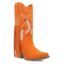 Load image into Gallery viewer, Dingo Women&#39;s Day Dream Orange Leather Narrow Toe Boot DI169