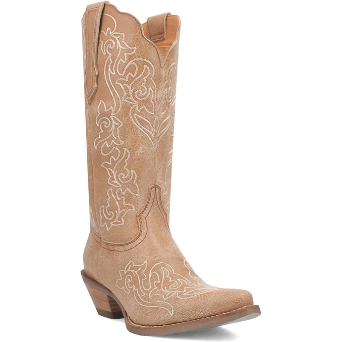 Dingo Women's Flirty N' Fun Camel Leather Narrow Toe Boot DI171