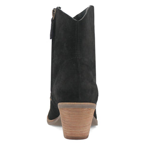 Dingo Women's Miss Priss Black Suede Leather Snip Toe Boot DI183