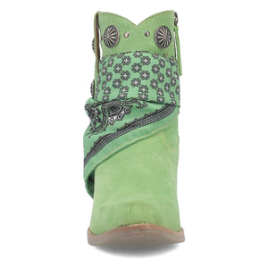 Dingo Women's Bandida Lime Leather Narrow Toe Boot DI184