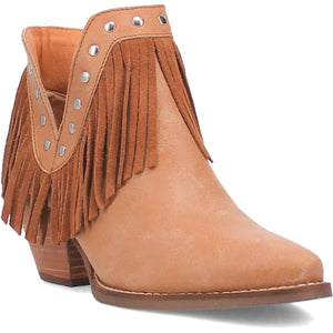 Dingo Women's Fine N' Dandy Camel Leather Narrow Toe Boot DI186