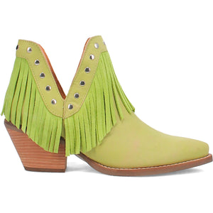 Dingo Women's Fine N' Dandy Lime Leather Narrow Toe Boot DI186