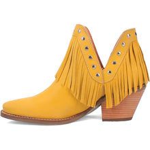 Load image into Gallery viewer, Dingo Women&#39;s Fine N&#39; Dandy Yellow Leather Narrow Toe Boot DI186