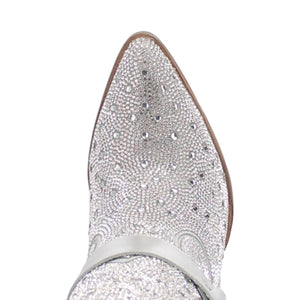 Dingo Women's Crown Jewel Leather Snip Toe Bootie 01-DI564-GY6