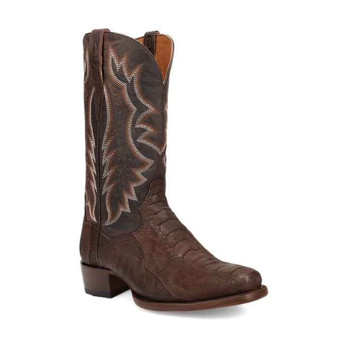 Dan Post Men's Anders Brown Ostrich Square Toe Boot DP3103