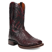 Load image into Gallery viewer, Dan Post Men&#39;s Alamosa Ostrich Black Cherry Square Toe Boot DP5012