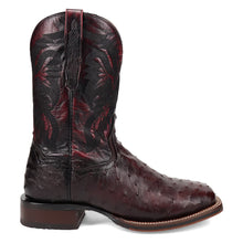 Load image into Gallery viewer, Dan Post Men&#39;s Alamosa Ostrich Black Cherry Square Toe Boot DP5012