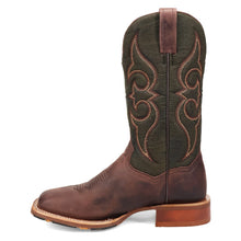 Load image into Gallery viewer, Dan Post Men&#39;s Jenks Leather Brown/Green Square Toe Boot DP5019