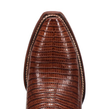 Load image into Gallery viewer, Dan Post Women&#39;s Celine Lizard Chocolate Snip Toe Boot DP5102