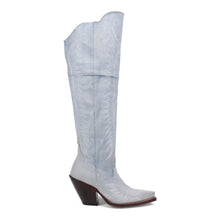 Load image into Gallery viewer, Dan Post Women&#39;s Blue Jean Dream Leather Denim Snip Toe Boot DP5105