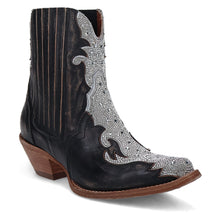 Load image into Gallery viewer, Dan Post Women&#39;s Crystal Leather Black Snip Toe Boot DP5125