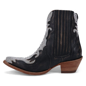 Dan Post Women's Crystal Leather Black Snip Toe Boot DP5125