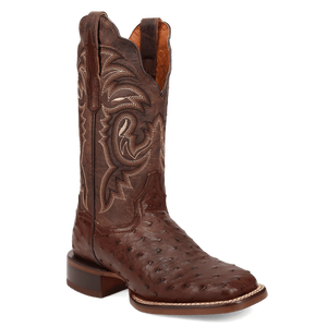 Dan Post Women's Kylo Ostrich Chocolate Square Toe Boot DP5250