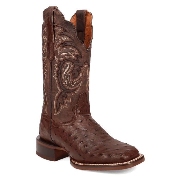 Dan Post Women's Kylo Ostrich Chocolate Square Toe Boot DP5250