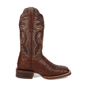 Dan Post Women's Kylo Ostrich Chocolate Square Toe Boot DP5250