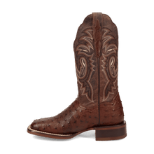 Load image into Gallery viewer, Dan Post Women&#39;s Kylo Ostrich Chocolate Square Toe Boot DP5250