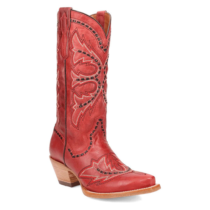 Dan Post Women's Mesa Red Leather Snip Toe Boot DP7021