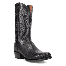 Load image into Gallery viewer, Dan Post Men&#39;s Ringold Black Lizard Square Toe Boot DP7038