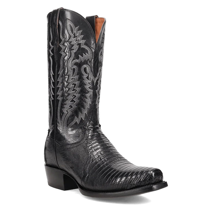 Dan Post Men's Ringold Black Lizard Square Toe Boot DP7038