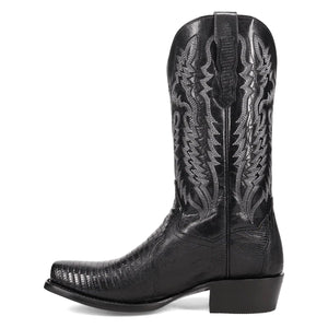 Dan Post Men's Ringold Black Lizard Square Toe Boot DP7038