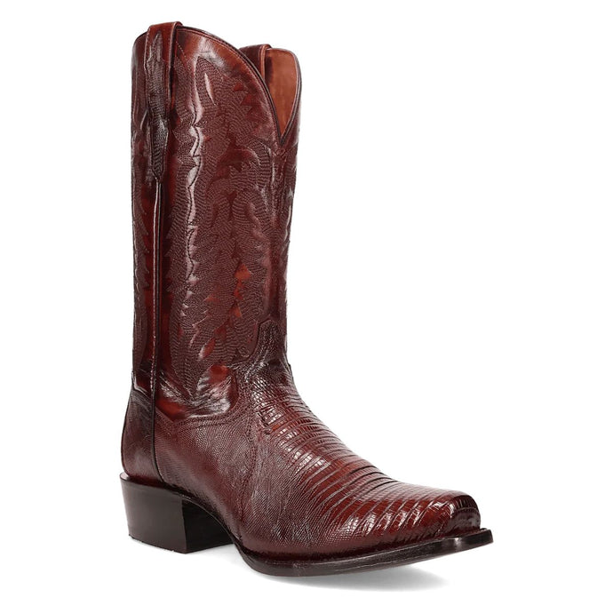 Dan Post Men's Ringold Antique Tan Lizard Square Toe Boot DP7039