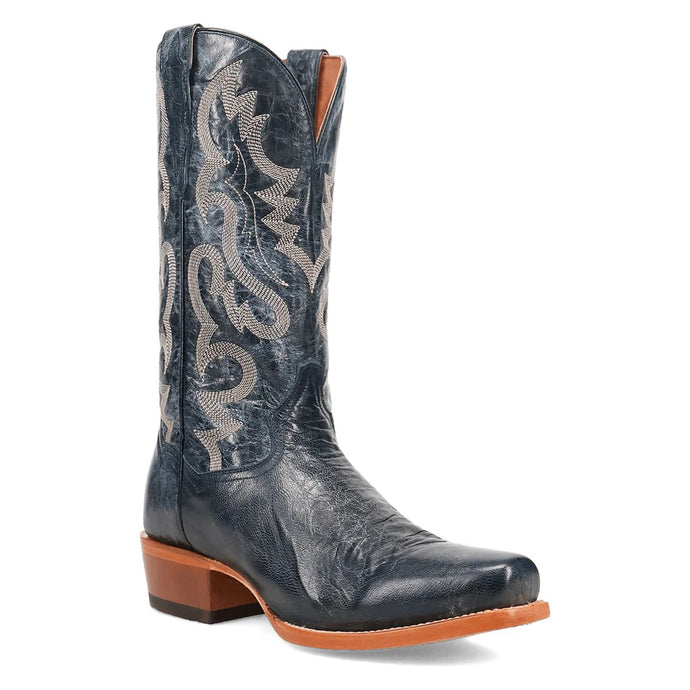 Dan Post Men's Calvin Blue Leather Square Toe Boot DP7043