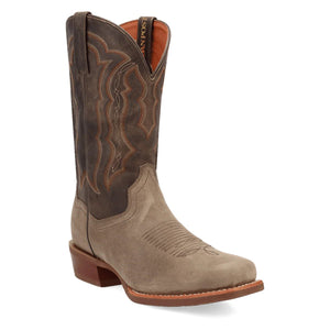 Dan Post Men's Creed Grey Leather Square Toe Boot DP7047