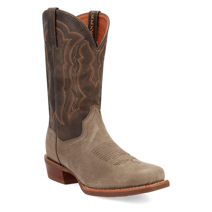Dan Post Men's Creed Grey Leather Square Toe Boot DP7047
