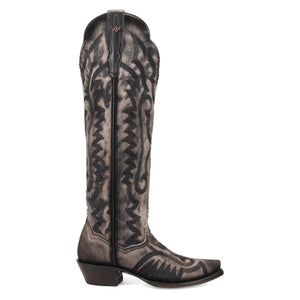 Dan Post Women's Denim Darlin Black Denim Snip Toe Boot DP7083