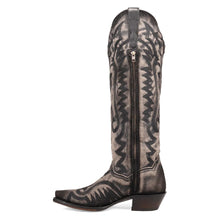 Load image into Gallery viewer, Dan Post Women&#39;s Denim Darlin Black Denim Snip Toe Boot DP7083