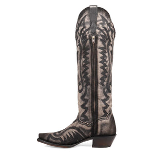 Dan Post Women's Denim Darlin Black Denim Snip Toe Boot DP7083