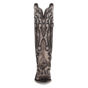 Dan Post Women's Denim Darlin Black Denim Snip Toe Boot DP7083