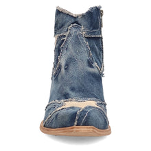 Load image into Gallery viewer, Dan Post Women&#39;s Stardust Blue Denim Snip Toe Boot DP7109