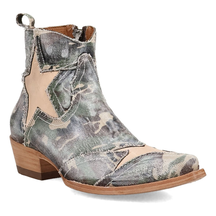 Dan Post Women's Stardust Camo Denim Snip Toe Boot DP7110