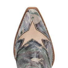 Load image into Gallery viewer, Dan Post Women&#39;s Stardust Camo Denim Snip Toe Boot DP7110